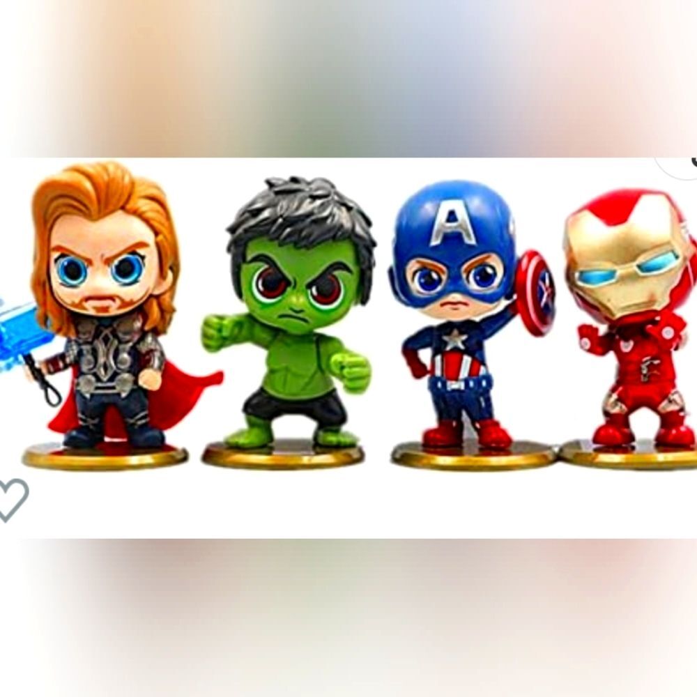 Marvel Avengers Superhero Figures,  4.4 Inch Hero Series Toys Cake toppers New
